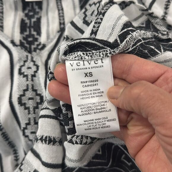 VELVET BY BRAHAM SPENCER BOHEMIAN BOHO HIPPIE TOP .NWOT - Picture 6 of 8